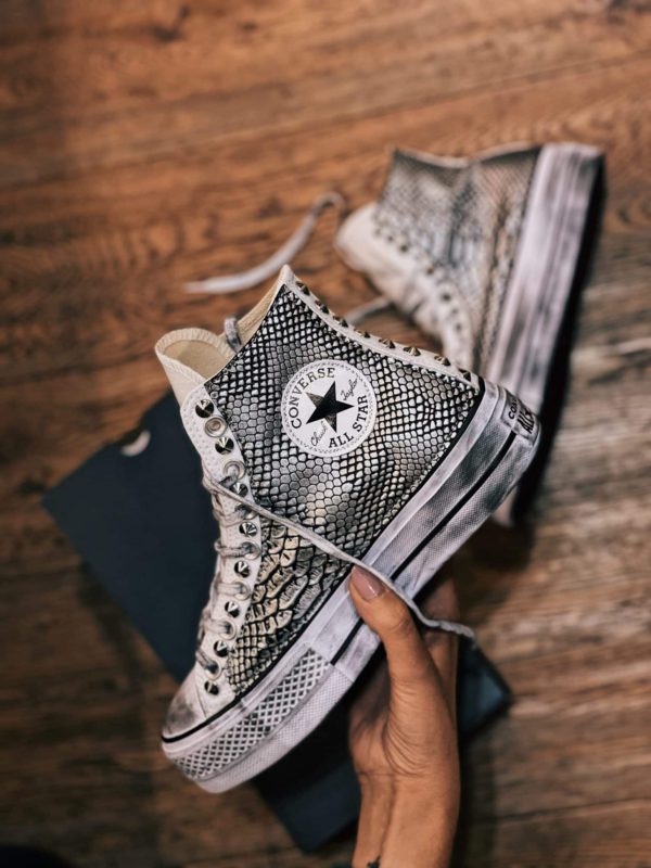 Converse High Platform White (Pytho Silver)