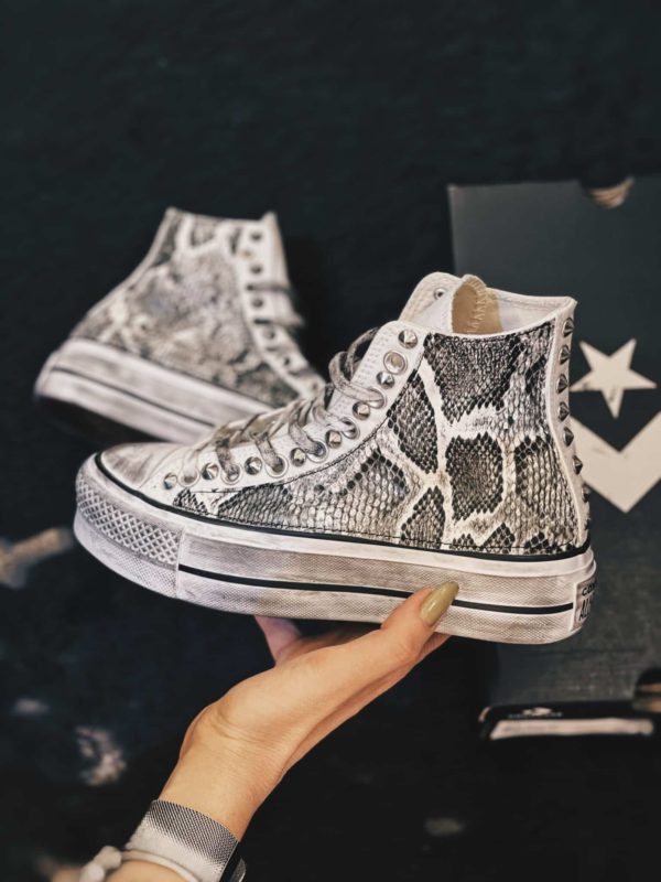 Converse Platform High White Pytho (White)
