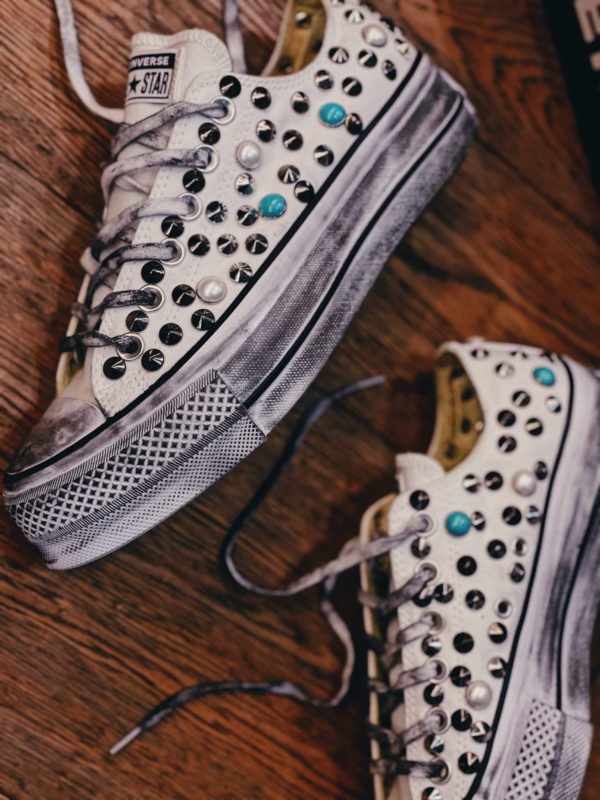 Converse Platform Low White Stardust