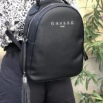Mia Bag Tracolla Morbida Pelle Nero M B Oro