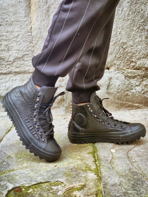 Converse Ripple Leather Black Crocco
