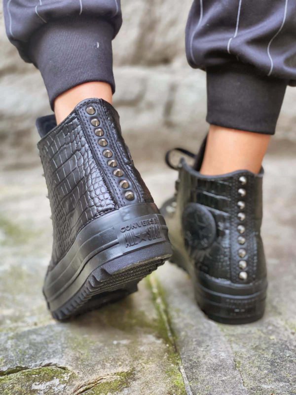 Converse Ripple Leather Black Crocco