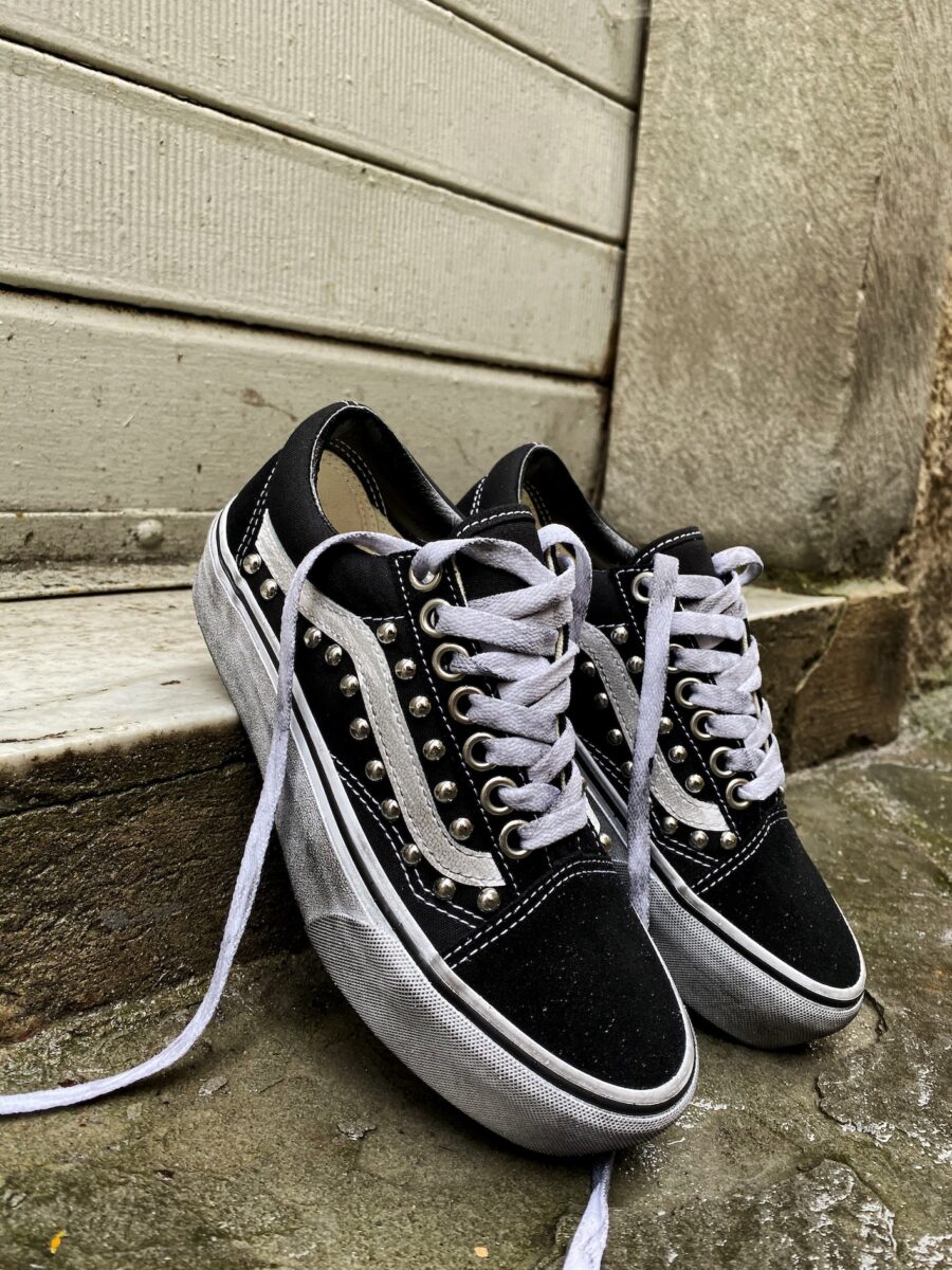 Vans Old Skool Platform Black Borchie (Sferiche) - immagine 4