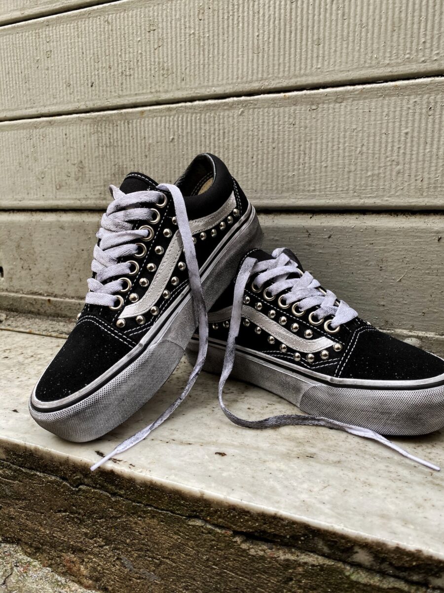 Vans Old Skool Platform Black Borchie (Sferiche) - immagine 3