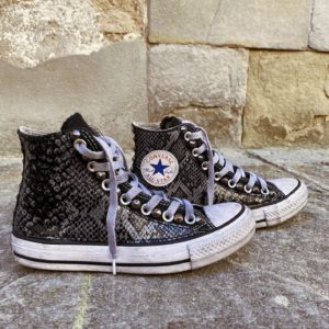 Converse Classic High Black Pytho
