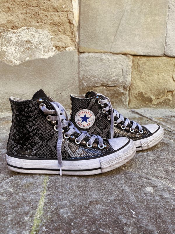 Converse Classic High Black Pytho