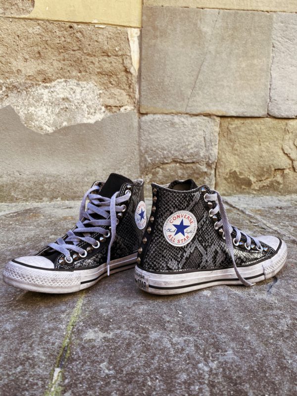 Converse Classic High Black Pytho