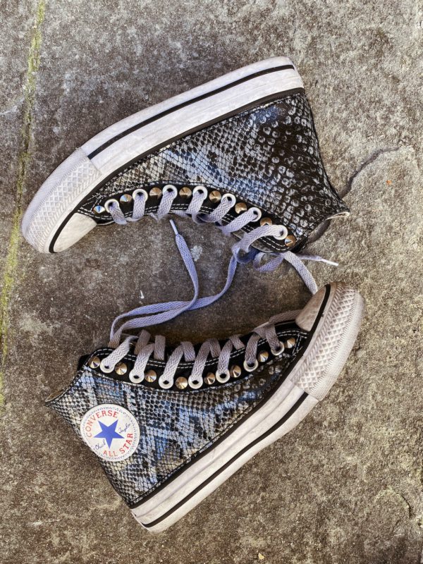 Converse Classic High Black Pytho