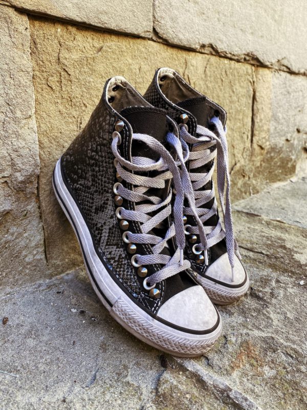 Converse Classic High Black Pytho