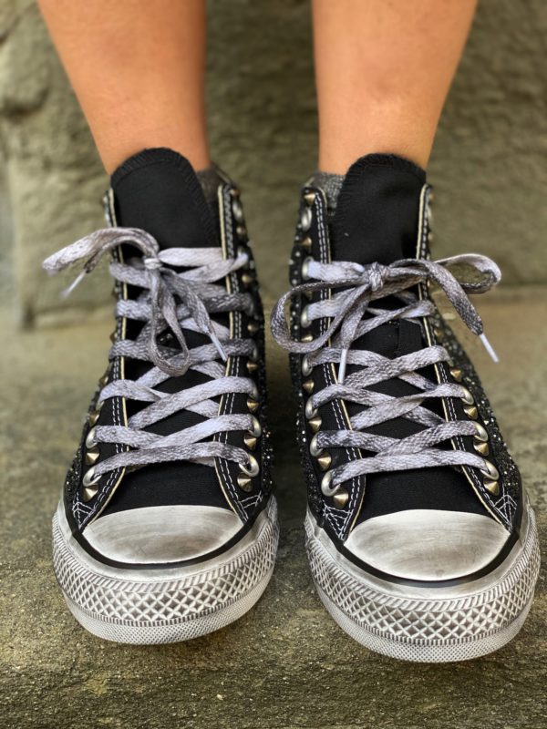 Converse platform grigie clearance vintage