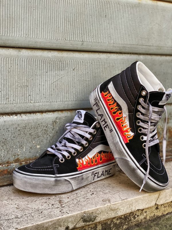 vans flame sk8 hi