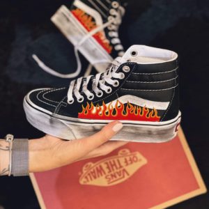 Vans Sk8-Hi Platform Black Flame