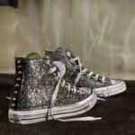 Converse Platform Low Ltd Grigio Borchie Argento