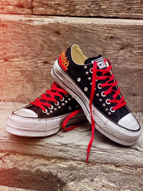 Converse Platform Low Black Borchie Flame