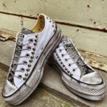 Converse Platform Low White Croc Borchie
