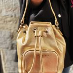 Gaelle Tracolla Trapuntata Bianca Oro