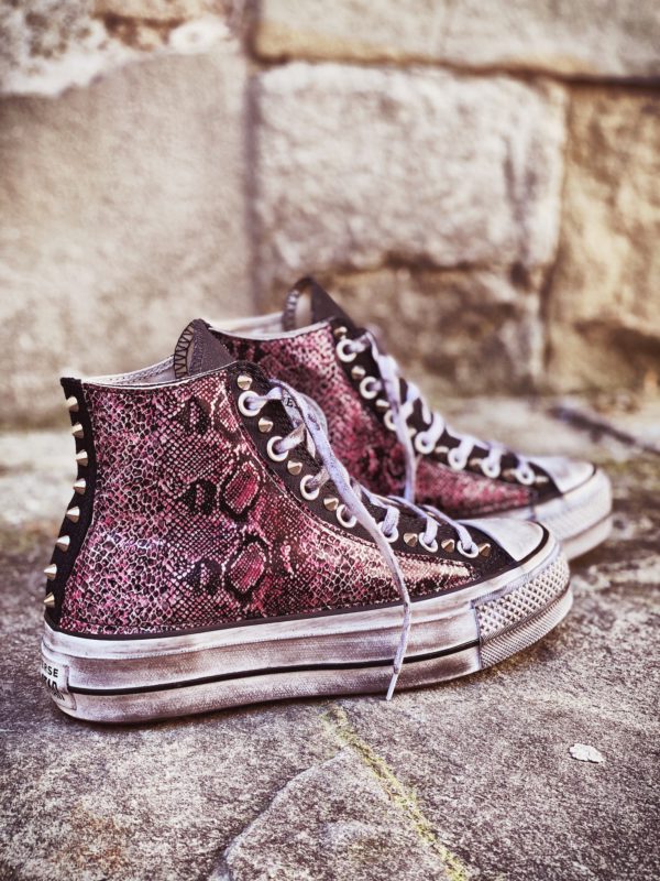 burgundy converse platform
