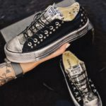 Converse Platform Low Black Zebra Borchie
