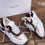 D.A.T.E. Hill Low Bianca Fucsia Borchie