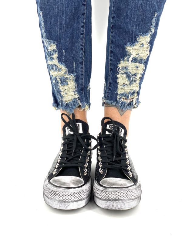 Converse Platform Low Animal Pytho Black