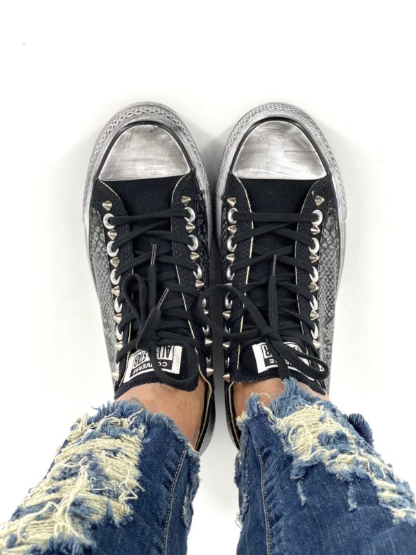 Converse Platform Low Animal Pytho Black