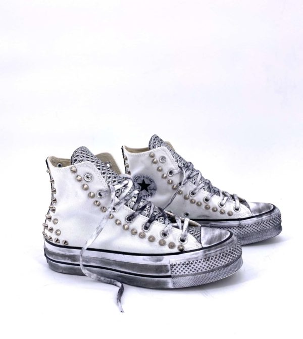 converse bianche e argento orari