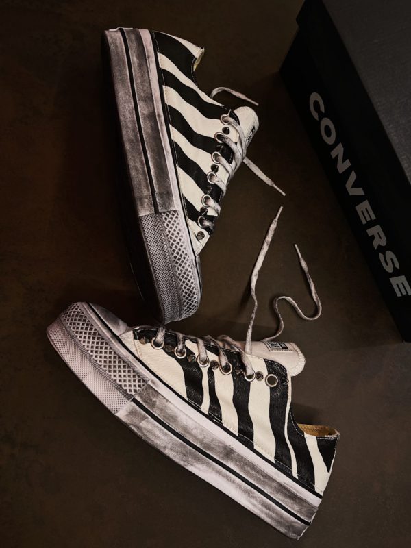 Converse Platform Low White Zebra Lux