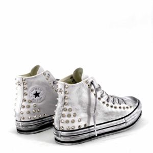 Converse Platform Eva High White Leather Spikes