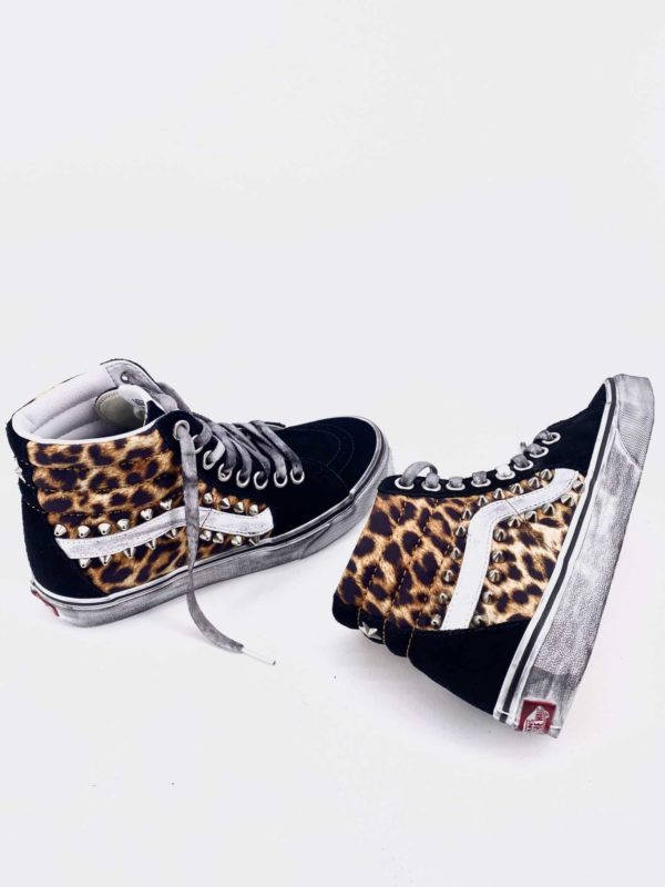Vans SK8 HI classic leopard Sneakers custom. Personalizza il tuo