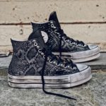 Converse Platform High Leather Black Zebra