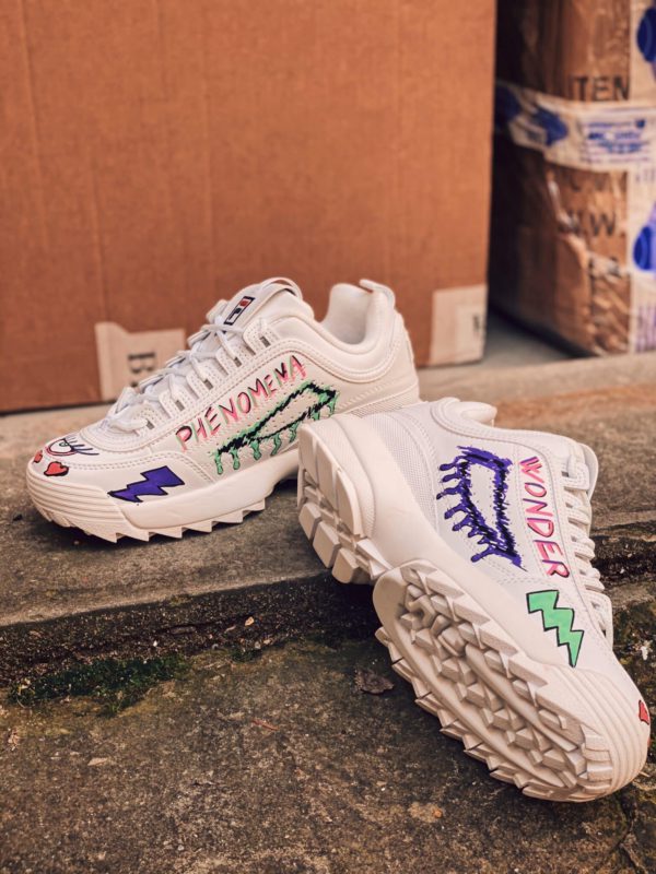 Fila Disruptor White Graffiti