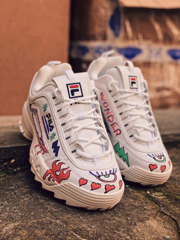 Fila Disruptor White Graffiti