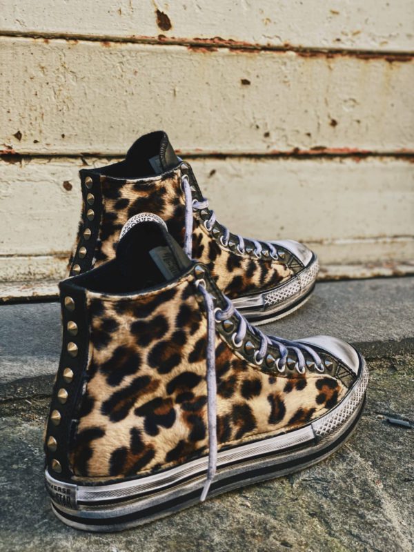 Converse Platform Eva High Black Leo Leather
