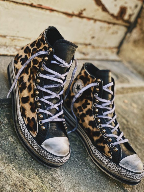 Converse Platform Eva High Black Leo Leather