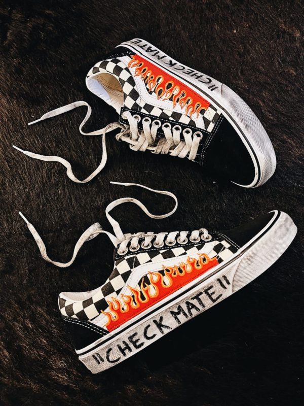 Vans Old Skool Checks ‘N Flame