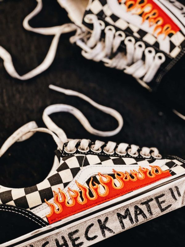 Vans Old Skool Checks ‘N Flame