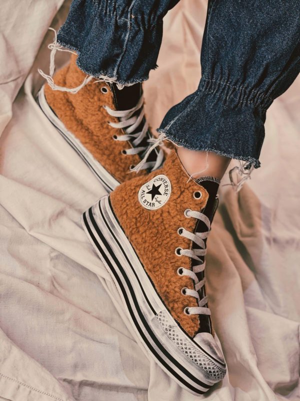 Converse Platform High Layer Teddy (Black Camel)