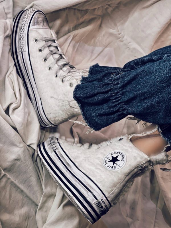 Converse Platform High Layer Teddy (White White)