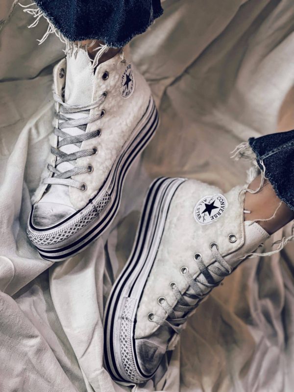 Converse Platform High Layer Teddy (White White)