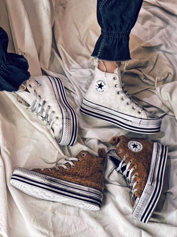 Converse Platform High Layer Teddy (White White)