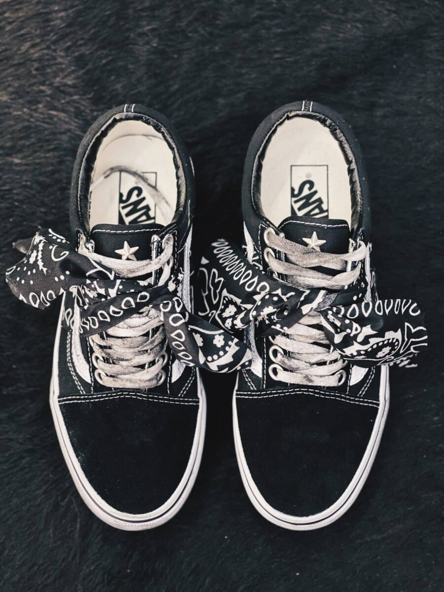 Vans Old Skool Platform Bandana (Black) - immagine 3