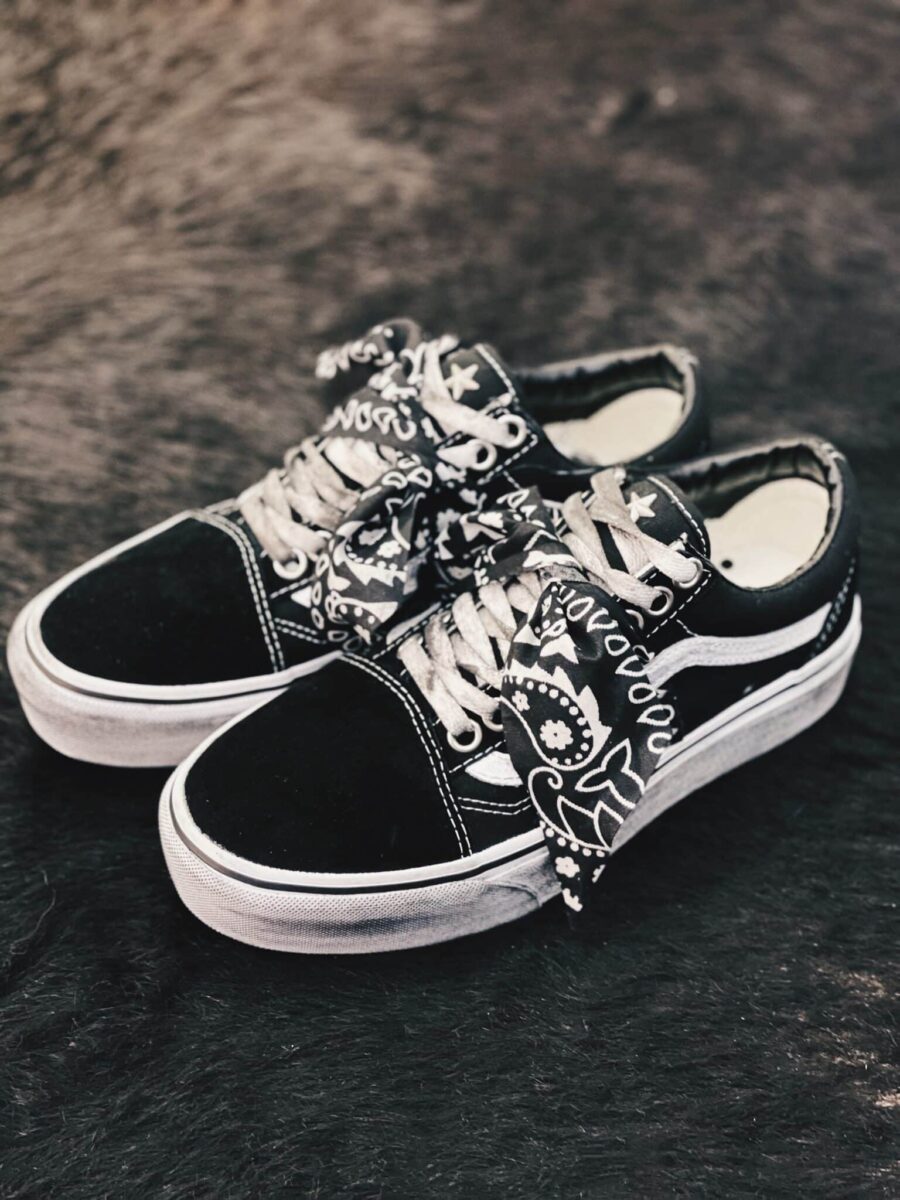 Vans Old Skool Platform Bandana (Black) - immagine 4