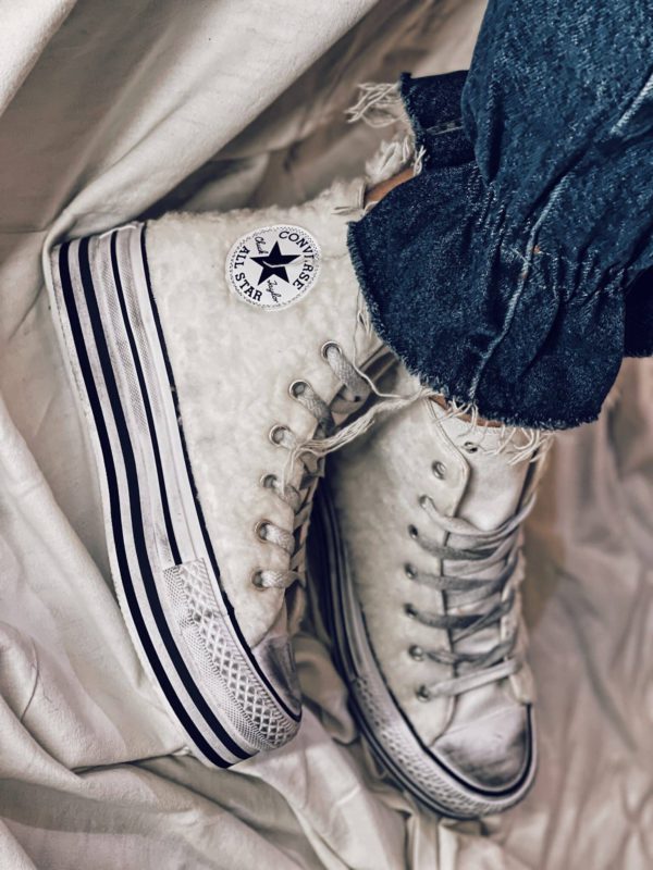 Converse Platform High Layer Teddy (White White)