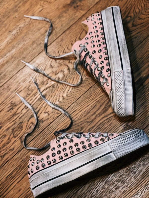 Converse Platform Low Pink Full Borchie