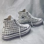 Converse High Platform Black Super Zebra
