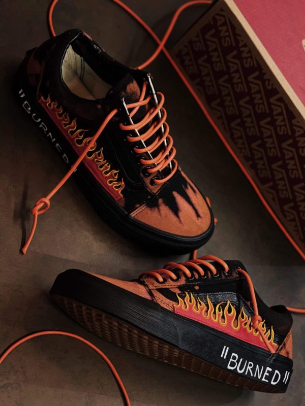 Vans Old Skool Flame Over Dyed Burned