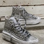Converse High Platform Black Glitter Collar