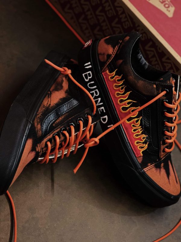 Vans Old Skool Flame Over Dyed Burned