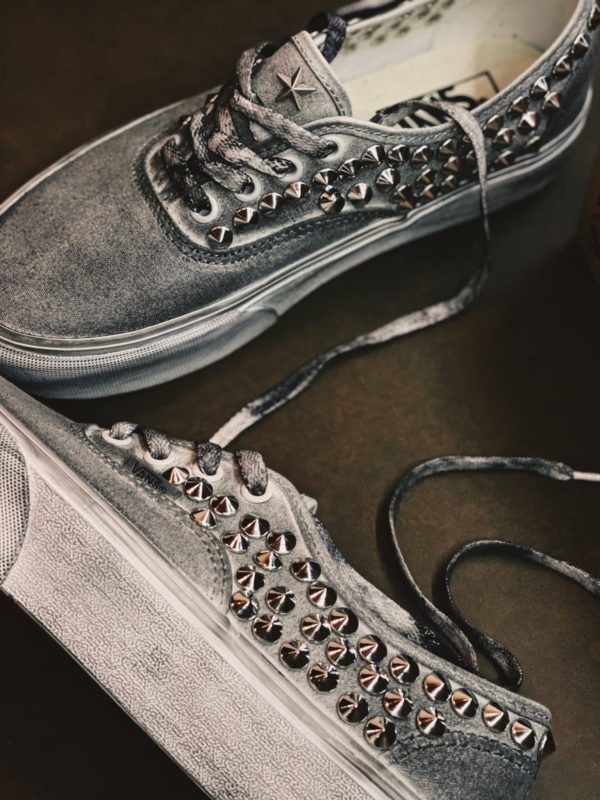 Vans Authentic Platform Ltd Grey Borchie (Full)
