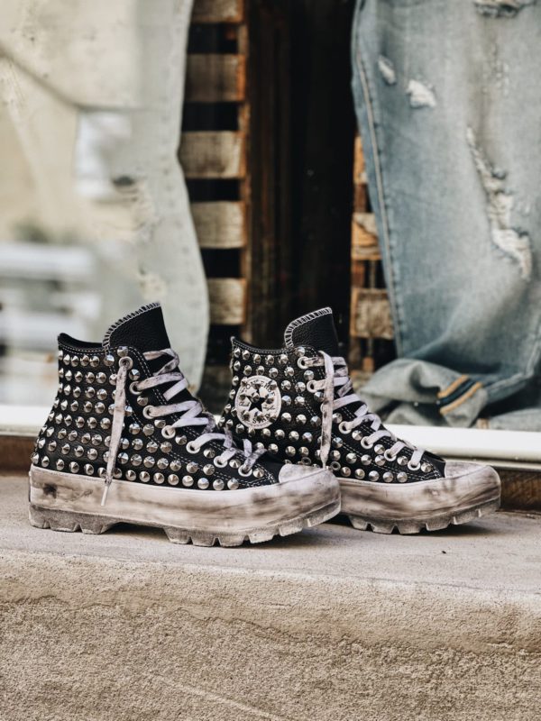 Converse Platform Lugged Black (Full Borchie)